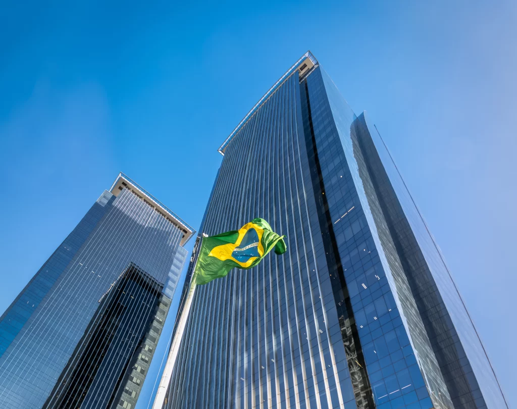 Skyline of São Paulo, a hub for IT staffing services.