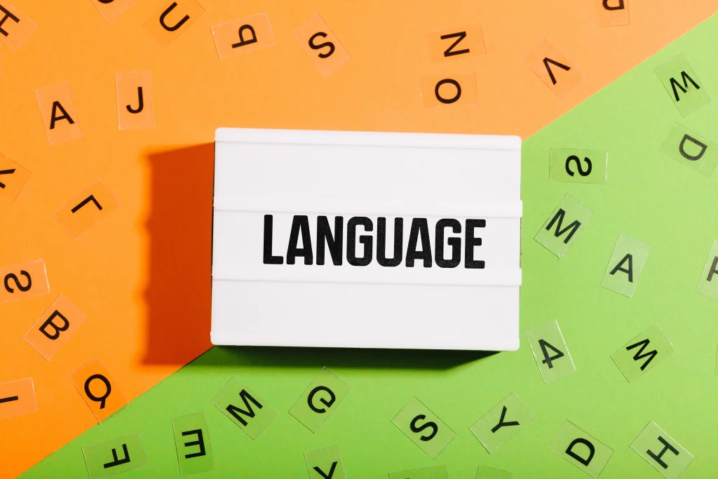 An image featuring text in the center that highlights the language compatibility between Argentinian technology talent and international employers.